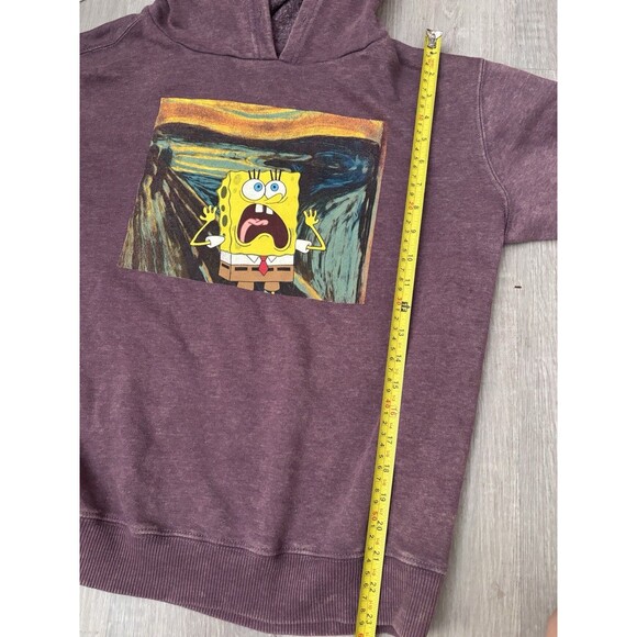 Nickelodeon SpongeBob SquarePants Scream Painting Whimsigoth Purple hoodie Men M - Picture 12 of 14
